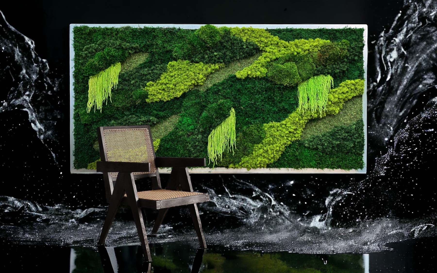 FRAMED MOSS WALL ART