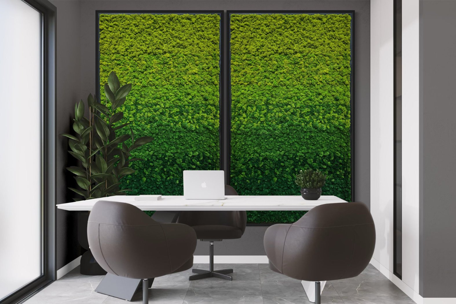 Gradient Ombre Preserved Moss Art - MossFusion