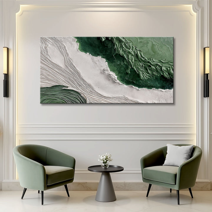 Green Rivers Abstract Wall Art II