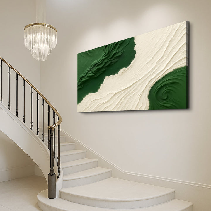 Green Rivers Abstract Wall Art X