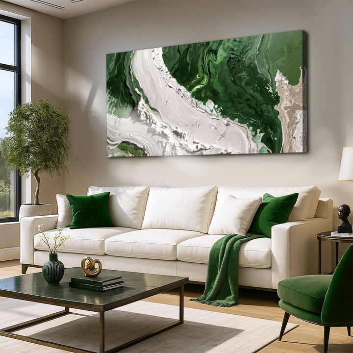 Green Rivers Abstract Wall Art IV