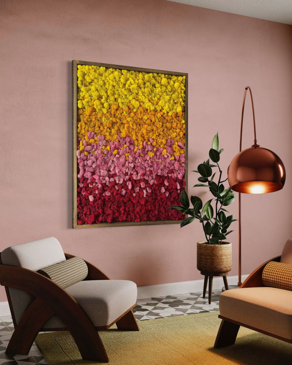 Sunset Ombre 24" x 30" - MossFusion