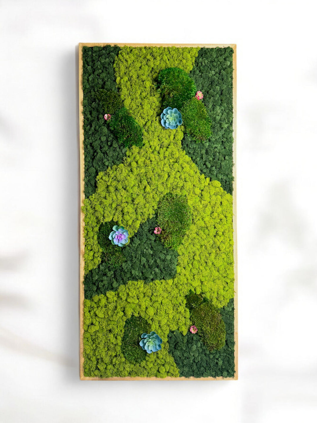 Pillow Moss with Faux Succulents - 28" x 60"