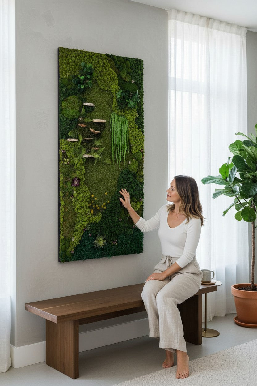 Ecosystem Moss Art Panels