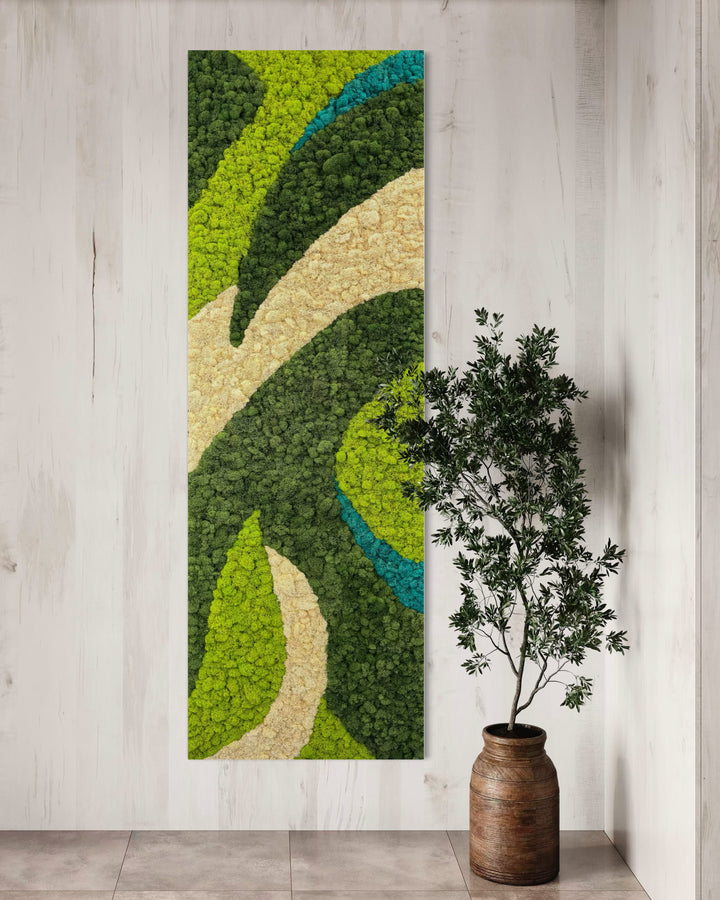 Abstract Modern Moss Art