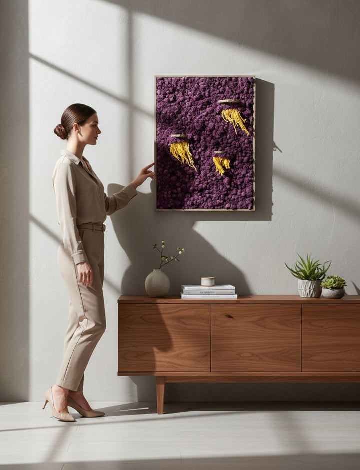 Sunflare on Plum Moss