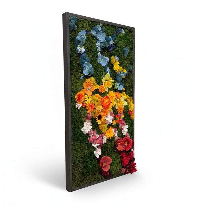 Rainbow Flora Framed Moss Art