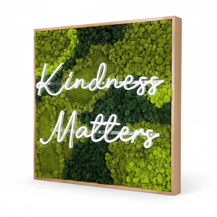 Customizable LED Neon Moss Art