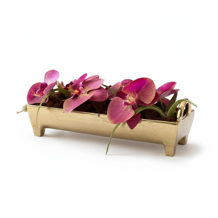 Golden Cylindrical Centerpiece