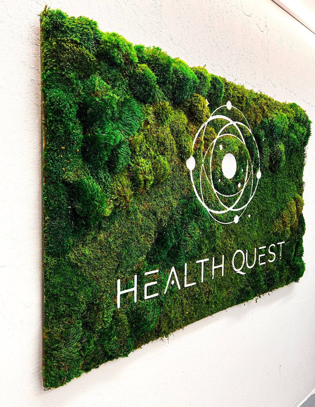 Moss Logo Moss Company Logo Moss Wall Art Real Moss Custom Logo Sign