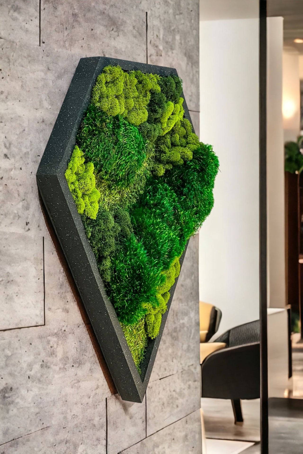 Cushion Moss Teardrop Wall Art - MossFusion