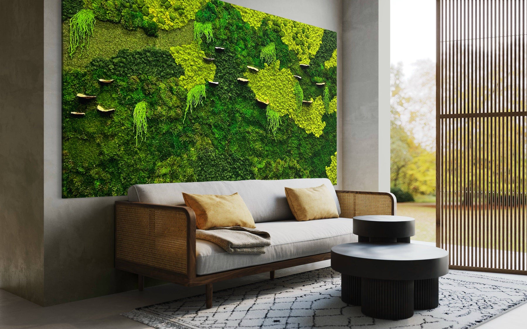 Green Wall. Living Wall. Office Wall Art. Custom Size Moss Art