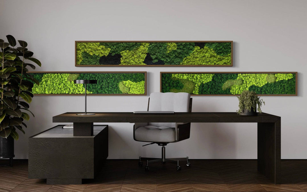 Forest Pattern Preserved Moss Art - MossFusion