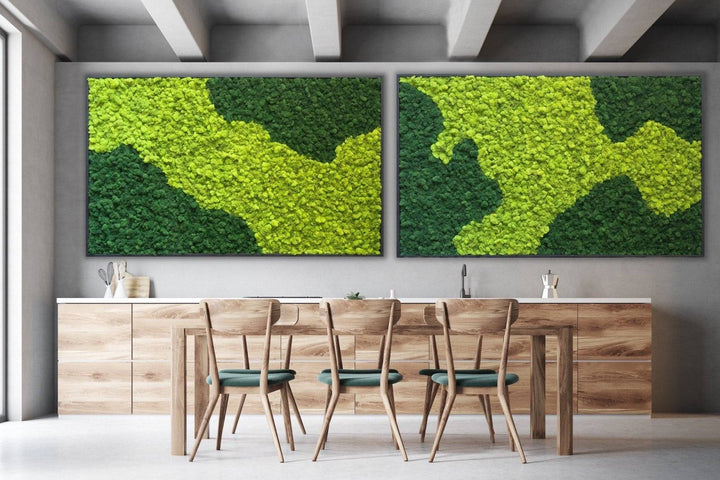 Forest Pattern Preserved Moss Art - MossFusion