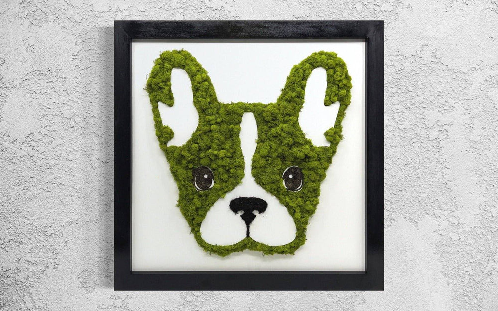 French Bulldog Moss Wall Art - MossFusion