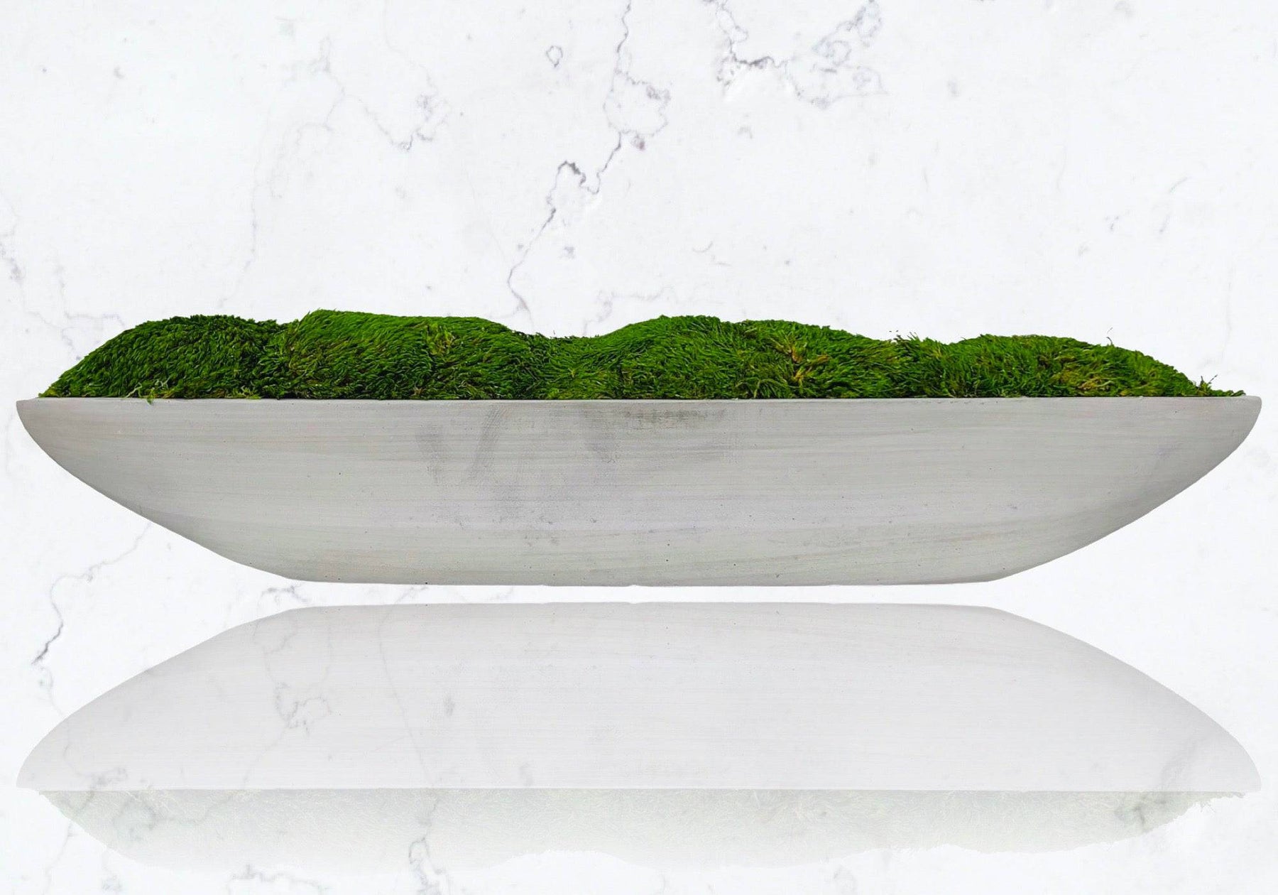SALE Zen Concrete Handmade Moss Bowl Terrarium Centerpiece