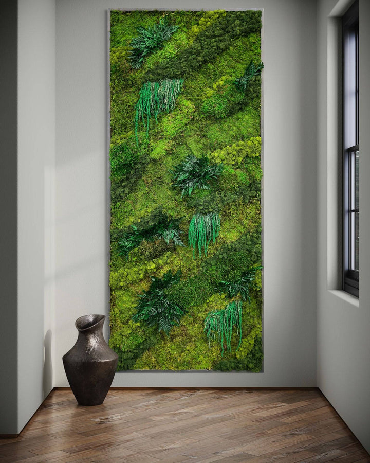 Moss Wall Art with Amaranthus - MossFusion