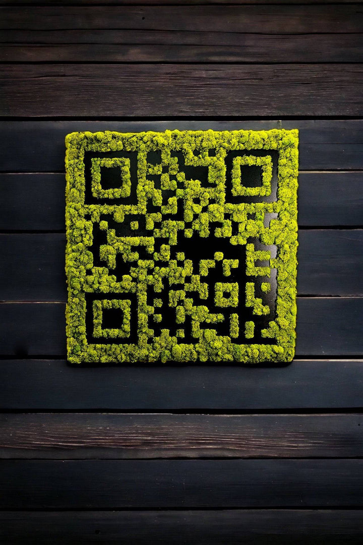 QR Code made with Preserved Moss - MossFusion