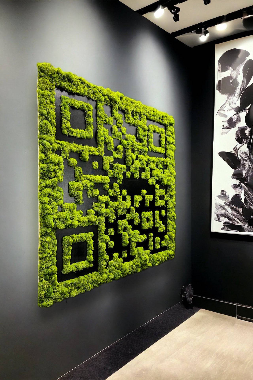 QR Code made with Preserved Moss - MossFusion